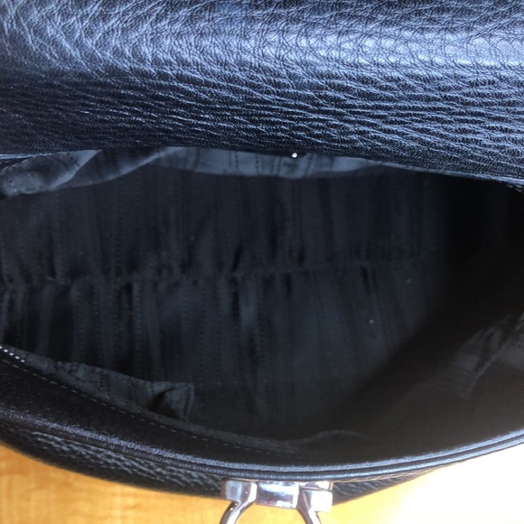 Salvatore Ferragamo Black Pebbled Leather Sofia Bag Silver tone hardware - Picture 9 of 16